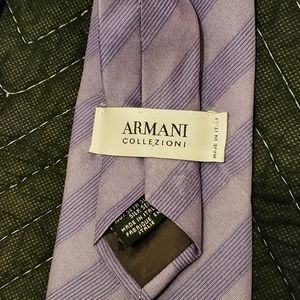 Armani Collezioni Blue Diagonal Stripe Tie